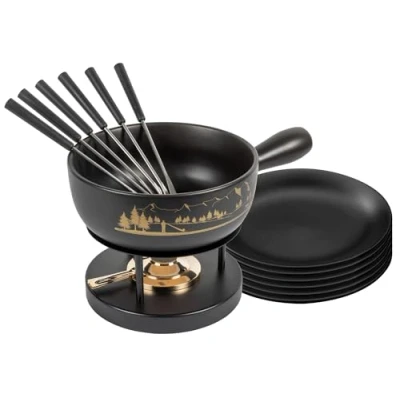 Image of Kuhn Rikon 32320 Cheese Fondue, Clay