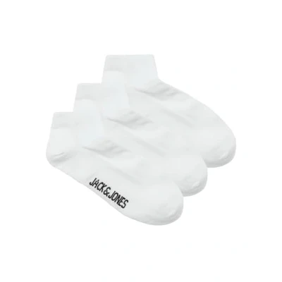 Image of JACK &amp; JONES Men&#039;s Jaclouis Dongo Socks 3 Pack Noos, White/Pack: White White, One Size