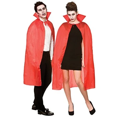 Image of Wicked Costumes Vampire Cape with Stand Up Collar Red