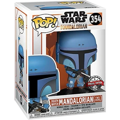 Image of Funko , Multicolor,FK46091 Star Wars The Mandalorian POP! TV Vinyl Figure Death Watch (Two Stripes) 9 cm
