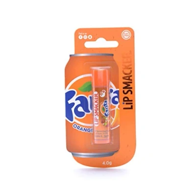 Image of Lip Smacker Coca Cola Collection Orange Fanta Balm for Kids Flavour Sweet Gift Your Friends Single Blister Pack