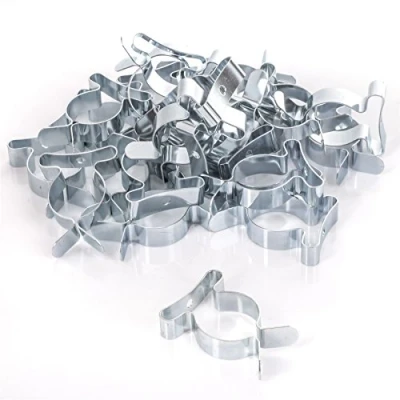 Image of Pack Of 25 Spring Holder Tool Clips 25mm Garage/Shed Storage Grip Tidies