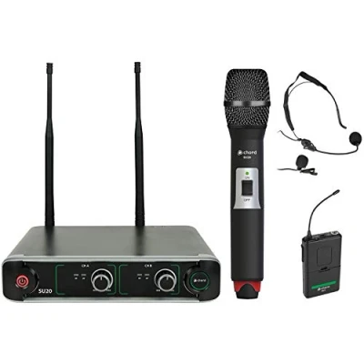 Image of Chord Dual UHF Combo Microphone Set 863.42 &amp; 864.3