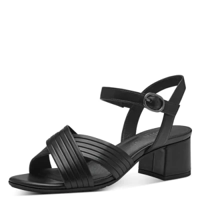 Image of Jana Women&#039;s 8 28366 42 Heeled Sandal, Black, 5.5 UK