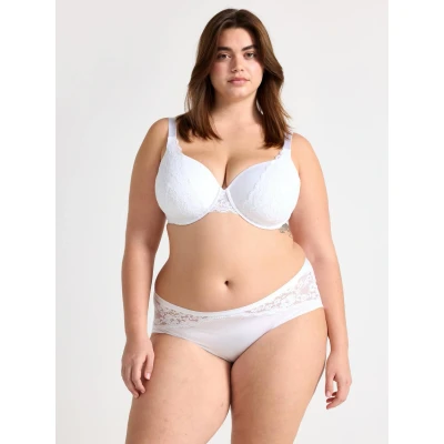 Image of Lindex BRIEF REGULAR IRIS​ Briefs, Women&#039;s, Size: 14/16, White