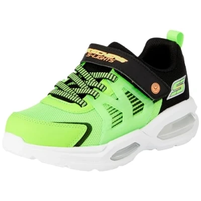 Image of Skechers Boys Trainers, Lime Synthetic/Textile/Black &amp; Orange Tri, 13.5 UK