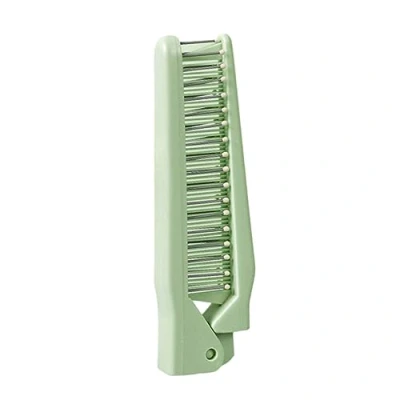 Image of Portable Folding Hair Comb Double Headed Travel Combs Pocket Brush Outdoor For Women