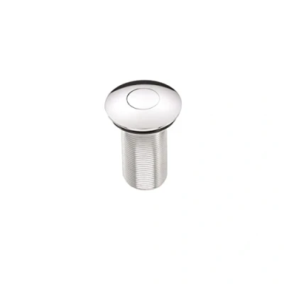 Image of Bristan W BASIN09 C Round Push Basin Waste Unslotted C, Chrome