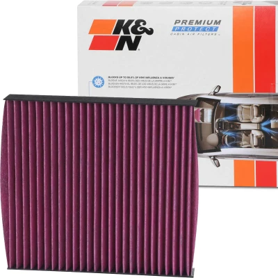 Image of 98139428 Pollen Filter K&amp;N Filters DVF5050 Activated Carbon 216mm 33mm Square MITSUBISHI: OUTLANDER 3, ASX Off Road, L200 / Triton V Pickup
