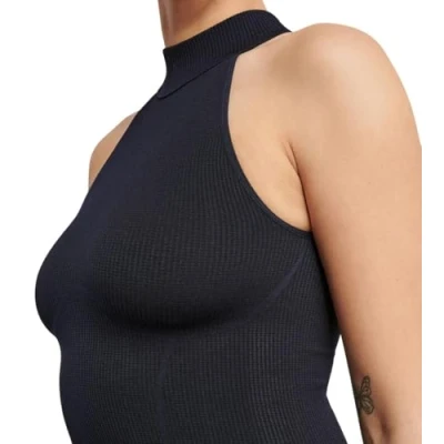 Image of Sloggi Women&#039;s Ever Infused Aloe High Neck Top Undershirt, Black, S
