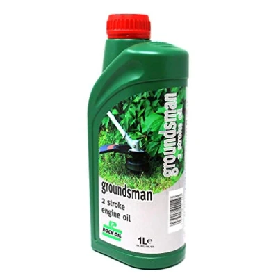 Image of Rock Oil 1 Litre Groundsman 2 Stroke Engine Low Smoke Chainsaw Brushcutter Two