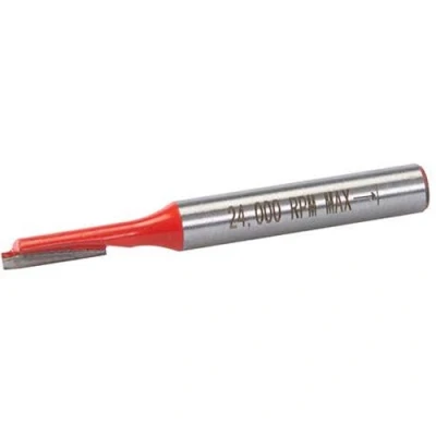 Image of ¼ Shank 4mm x 12mm Tungsten Carbide Straight Router Bit Worktop Wood Cutter Loops