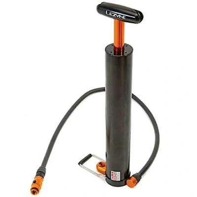 Image of Lezyne Micro Floor Drive XL Cycling Hand Pump Black/High Pressure Volume Fatty Bike Fat Tyre Tube Inflator Plus Cycle Alloy Aluminium Lightweight Mini Track Trail Mountain MTB Riding Accessories