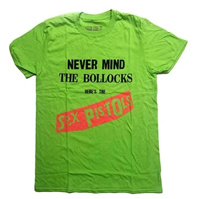 Image of Sex Pistols T Shirt NMTB Original Album Official Unisex Green XL