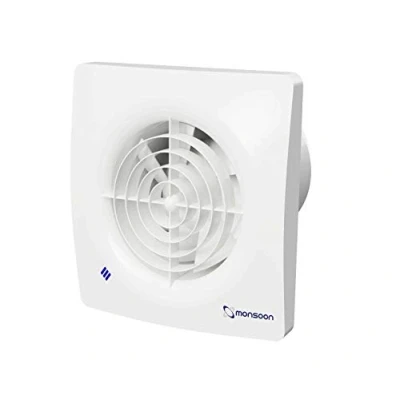 Image of National Ventilation MON S100T Monsoon &#039;Silence&#039; Extractor Fan 4 Inch / 100mm (Timer Model)