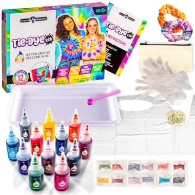 Image of Original Stationery Colour Crazy Tie Dye Kit, All in One Kit with The Colours Needed to Make Kids Crafts and Play Games, Ideal Birthday Gift Idea Tye Kits for