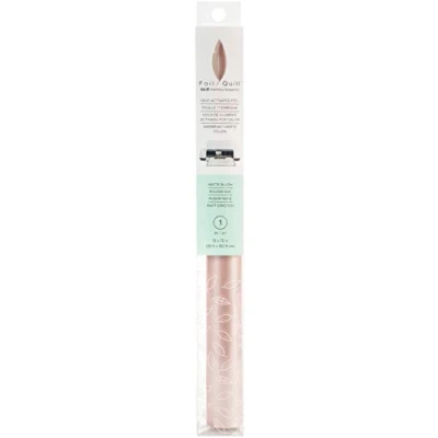 Image of We R Memory Keepers Heat Activated Foil, Blush, Large Roll, 12x72, Use with Quill Pen to Create Shiny Embellishments and Designs