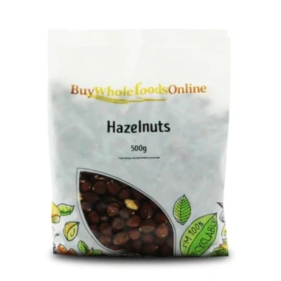 Image of Hazelnuts Whole, Raw 500g (BWFO)