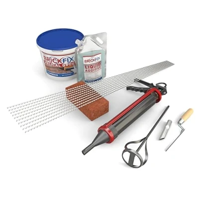 Image of BrickFix Masonry Crack Repair Kit 6mm (Wall Stitching Kit)