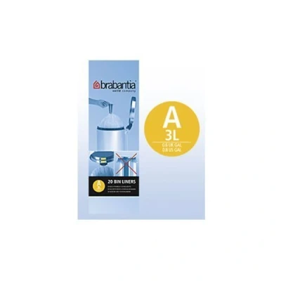 Image of Brabantia Smartfix Bin Liners, 3Litre, (20 Bags) 311727 Pack Of 6