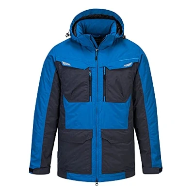 Image of Portwest WX3 Winter Jacket Persian Blue Medium