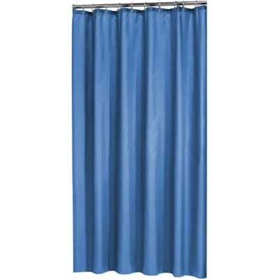 Image of Sealskin Madeira Shower Curtain, Polyester, Blue, 180 x 200 cm