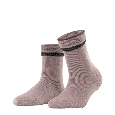 Image of FALKE Women&#039;s Cuddle Pads W HP Cotton Wool Grips On Sole 1 Pair Socks, Red (Rosewood 8490), 2.5 5