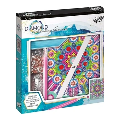 Image of Totum Mandala/Kaleidoscope Diamond Painting Craft Set Notebook Colourful