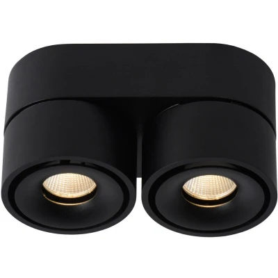 Image of Yumiko Modern Surface Mounted Ceiling Spotlight Ø 7,8cm LED Dim. 2x8W 2700K Black