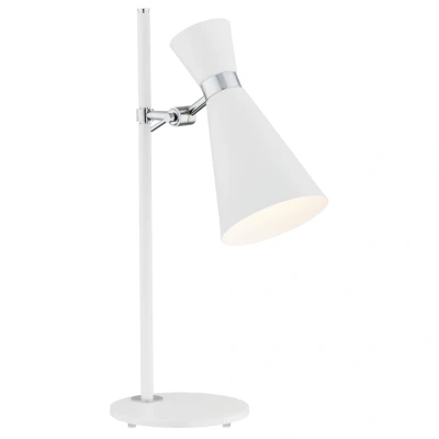 Image of Lukka Desk Task Tamp Lamp White Structure, Chrome
