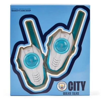 Image of Man City FC Officially Licensed Walkie Talkie 2 Pack Set Easy to Use Durable Ideal Kids Outdoor Toy Gift for Young The Citizens&#039; Supporters