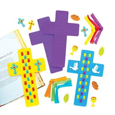 Image of Baker Ross Holy Week Bible Bookmarks Pack of 6, Christian Easter Crafts for Kids (AT576)