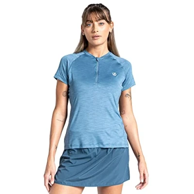 Image of Dare2b Outdare IIIJersey Lightweight, Short Sleeve, 1/2 Zip Jersey. Featuring Q WIC Plus Fabric. Suitable for Hiking and Cycling.