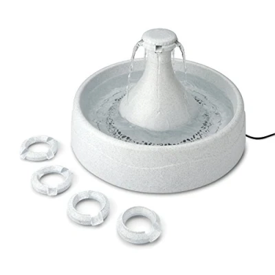 Image of PetSafe Drinkwell Adjustable 360 Plastic Pet Fountain, BPA Free Drinking Fountain for Cats and Dogs, No Splash or Spills