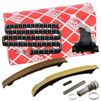 Image of 0039971794, 0039971794S1 Timing chain Kit FEBI BILSTEIN 40621 Duplex, with lock MERCEDES BENZ: W124 Saloon, C Class Coupe