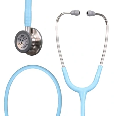 Image of Littmann 3M Classic III Stethoscope, 5912C, Stainless finish Chestpiece, Marine Blue Tube