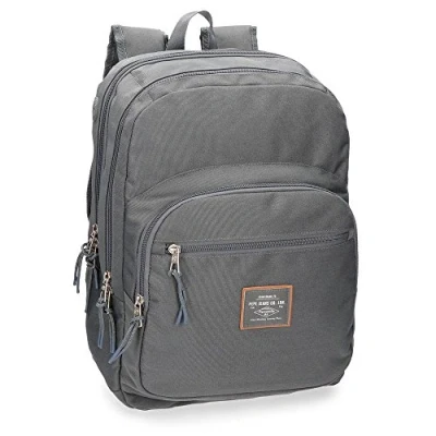Image of Pepe Jeans Cross Double compartment Backpack Grey 30,5x44x15 cms Polyester 20.13L