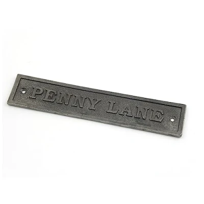 Image of Oakcrafts Cast Iron Penny Lane Sign 205mm x 40mm