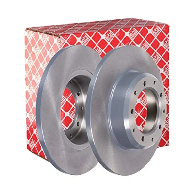 Image of LR018026, SDB000330, SDB100980 Brake disc FEBI BILSTEIN 43825 Rear Axle 298mm 14,2mm 5 Hole 127mm solid Coated LAND ROVER: Defender Pickup