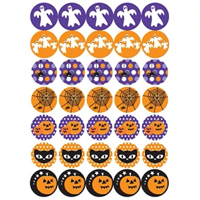 Image of 35 x Pre Cut Halloween Cake, Cupcake Toppers/Decorations Edible Wafer Paper