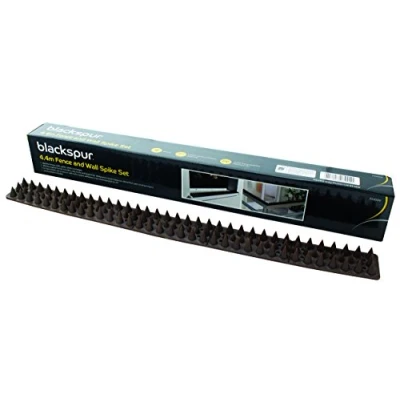 Image of 9pc Black 4.4m Polypropylene Bird Spikes Set By Blackspur