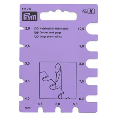 Image of Prym Crochet Hook Gauge, Multi, Kunststoff