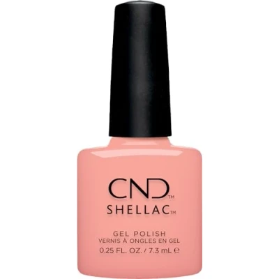 Image of CND Shellac UV Nail Polish Sunrise Energy Semi Transparent for Jelly Effect No. 467 Apricot Original Design Gleam &amp; Glow Collection