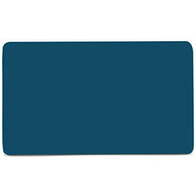 Image of Trendi 2 Gang Artistic Modern Glossy Tactile Double Blanking Plate Midnight Blue