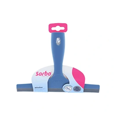 Image of Sorbo Shower Squeegee, Suction Cup, Click On Handle, Window Steak Free Results, Extra Strong and Durable