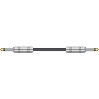 Image of Chord Premium Retro Guitar Lead, 6 m, Black