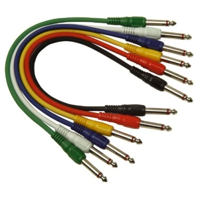 Image of 0.3m Guitar Effects Pedal Patch Leads Mono Jack Plug