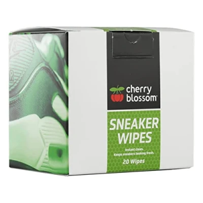Image of Cherry Blossom Unisex&#039;s Sneaker Wipes Shoe Care Product, Clear, 20 Pack