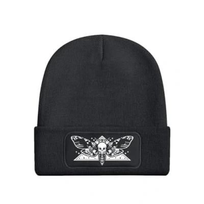 Image of Death Head Moth Graphite Grey Beanie