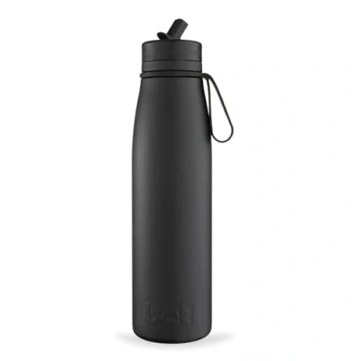 Image of onegreenbottle NEW Evolution V2 Stainless Steel Insulated leakproof Water Bottle with Carrier, 500ml Hot and Cold Drinks Vamp Black